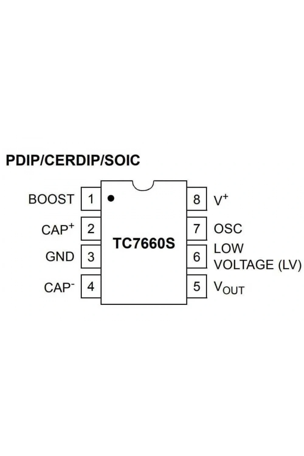 TC7660EOA SOIC-8 DC-DC Voltaj Dönüştürücü