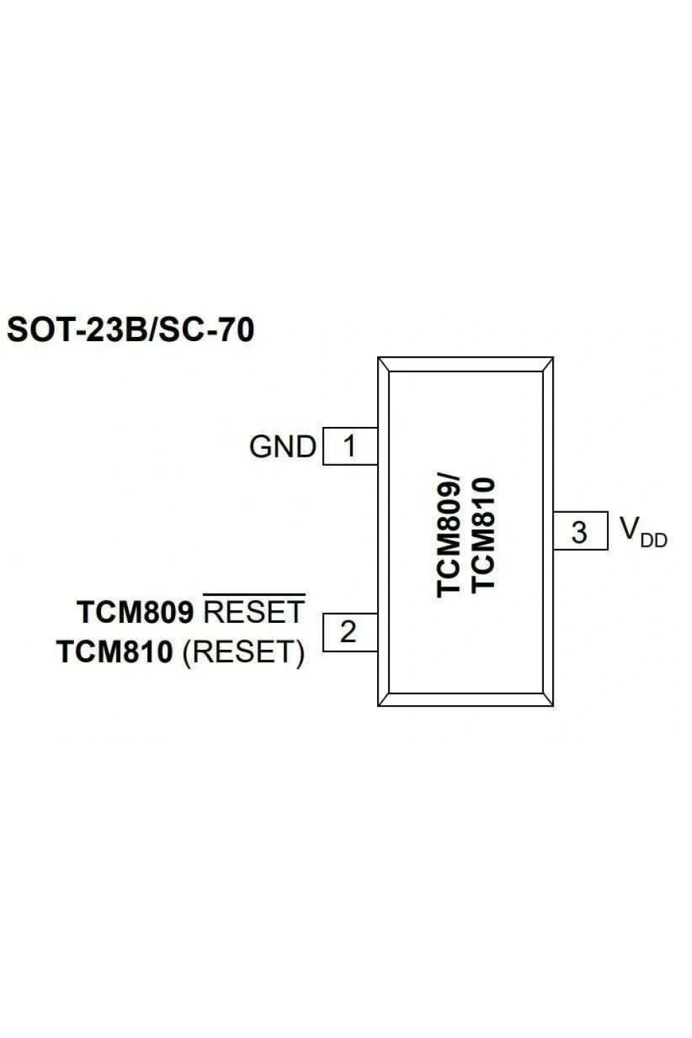 TCM809RENB713 SOT23-3 SMD Entegre