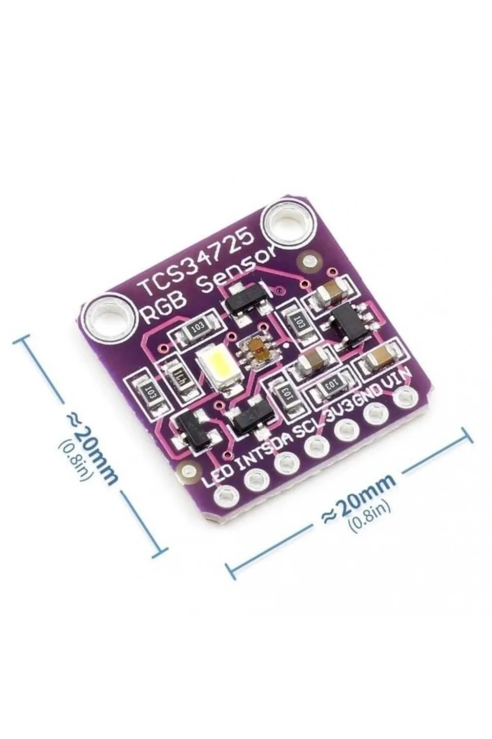 TCS34725 RGB Renk Algılama IR Filtre Sensör Modül