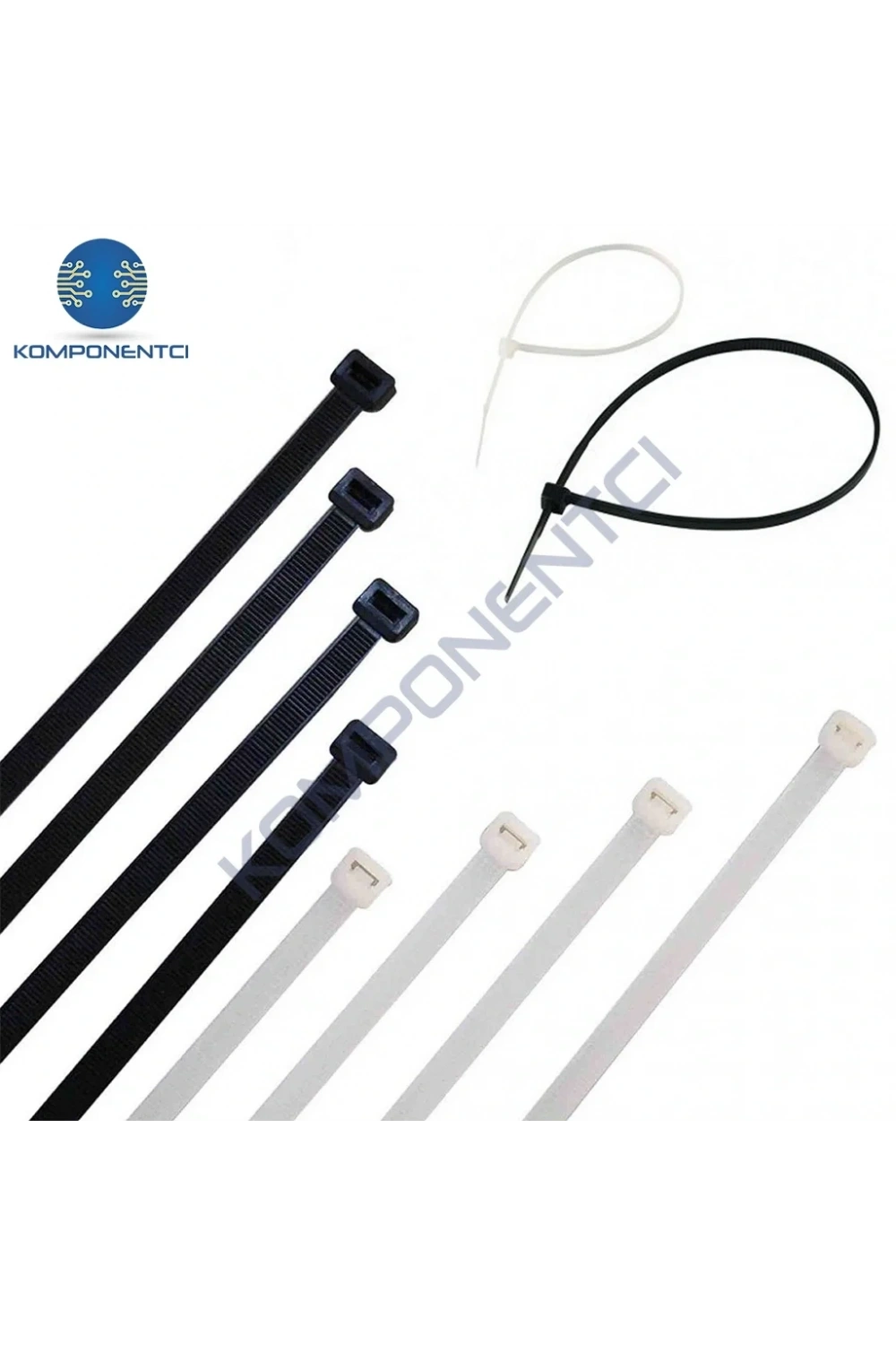 TCT-250 I 250x3.5 Ø65 Siyah Standart Kablo Bağı (100 Adet)