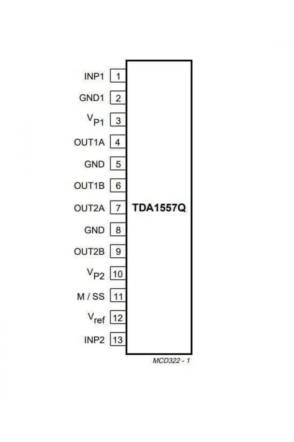 TDA1557Q SIL-13 Amplifikatör Ses Entegresi