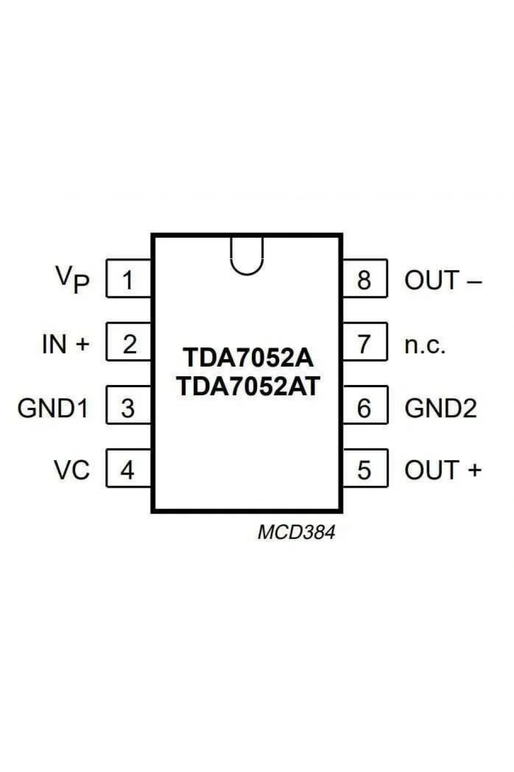 TDA7052A DIP-8 Amplifikatör Entegresi