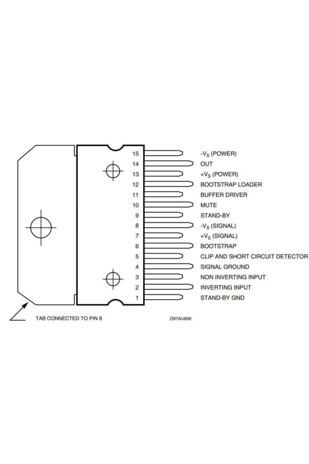 TDA7293 Multiwatt-15 Amplifikatör Ses Entegresi