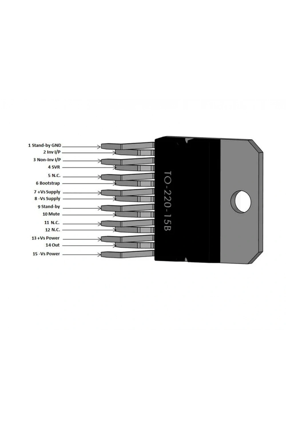 TDA7294 Entegre Multiwatt-15