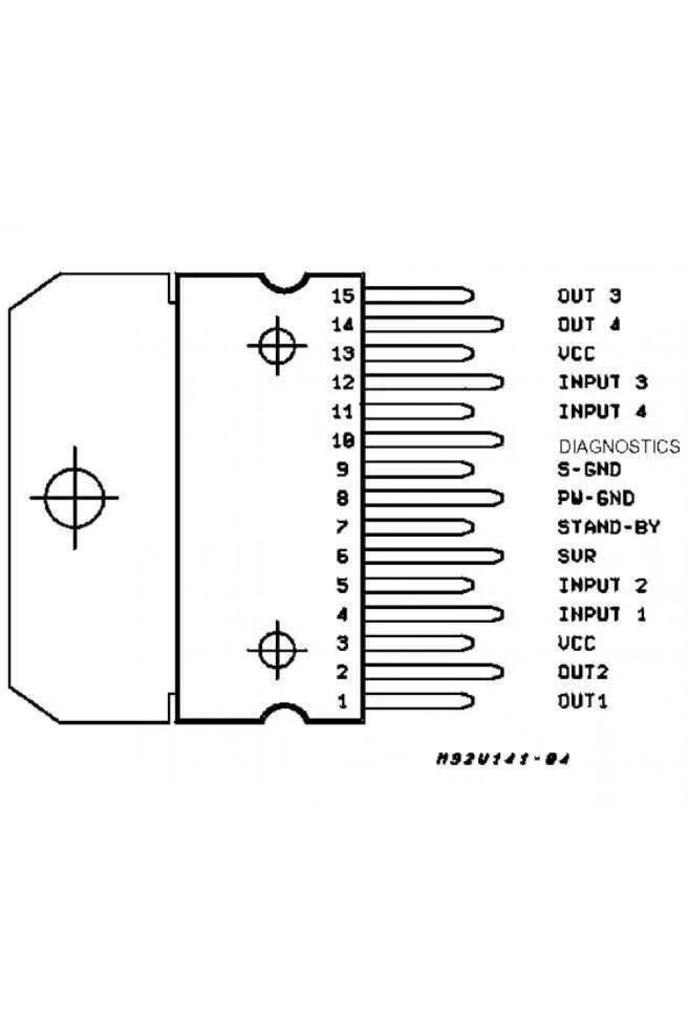 TDA7375A Multiwatt-15 Amplifikatör Ses Entegresi