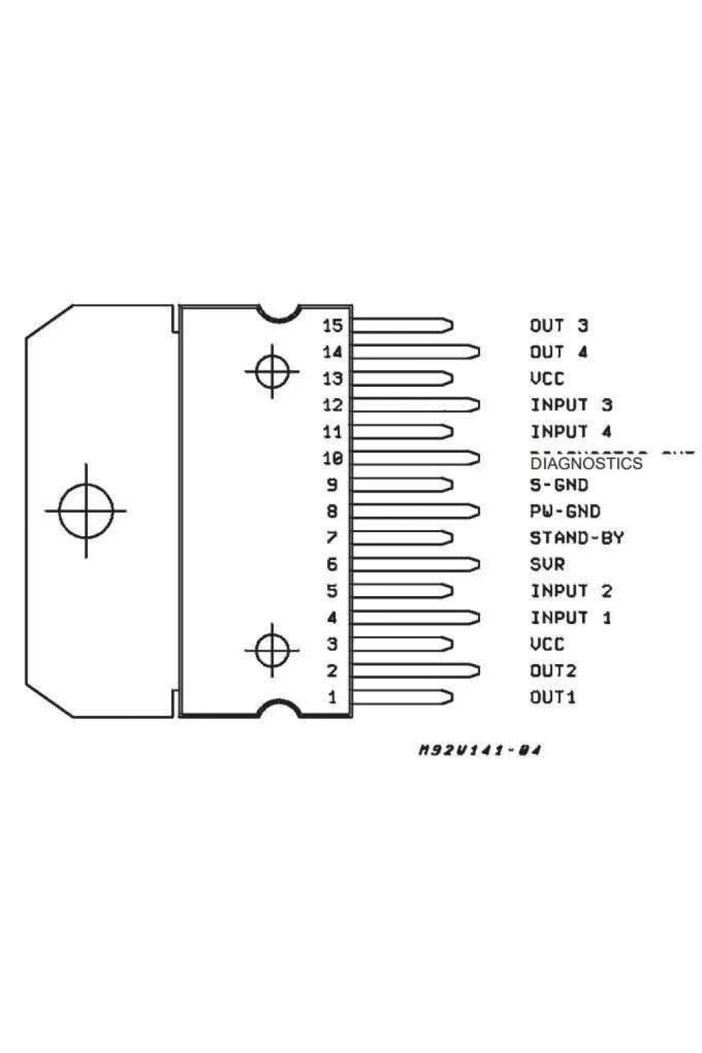 TDA7377 Multiwatt-15 Amplifikatör Ses Entegresi