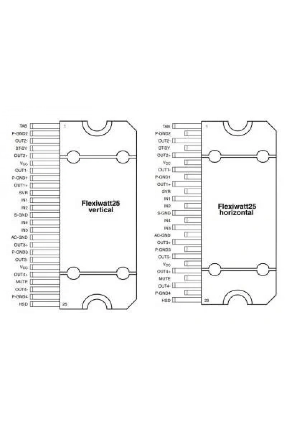 TDA7560 Flexiwatt-25 Amplifikatör Ses Entegresi