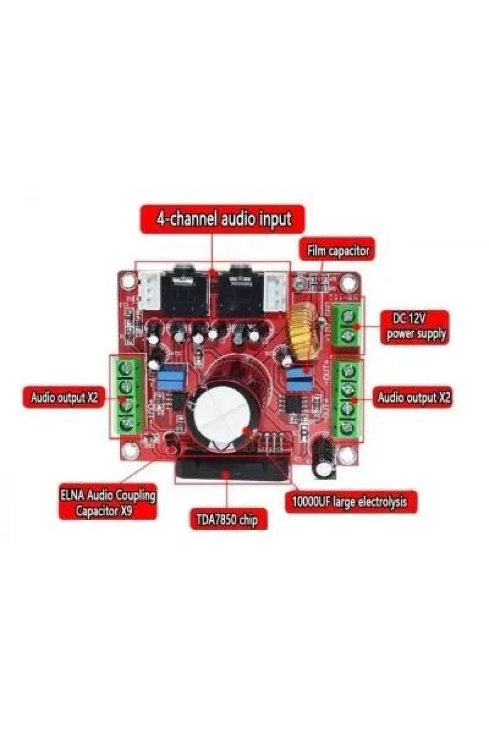 TDA7850 4X50W Amplifikatör Modülü