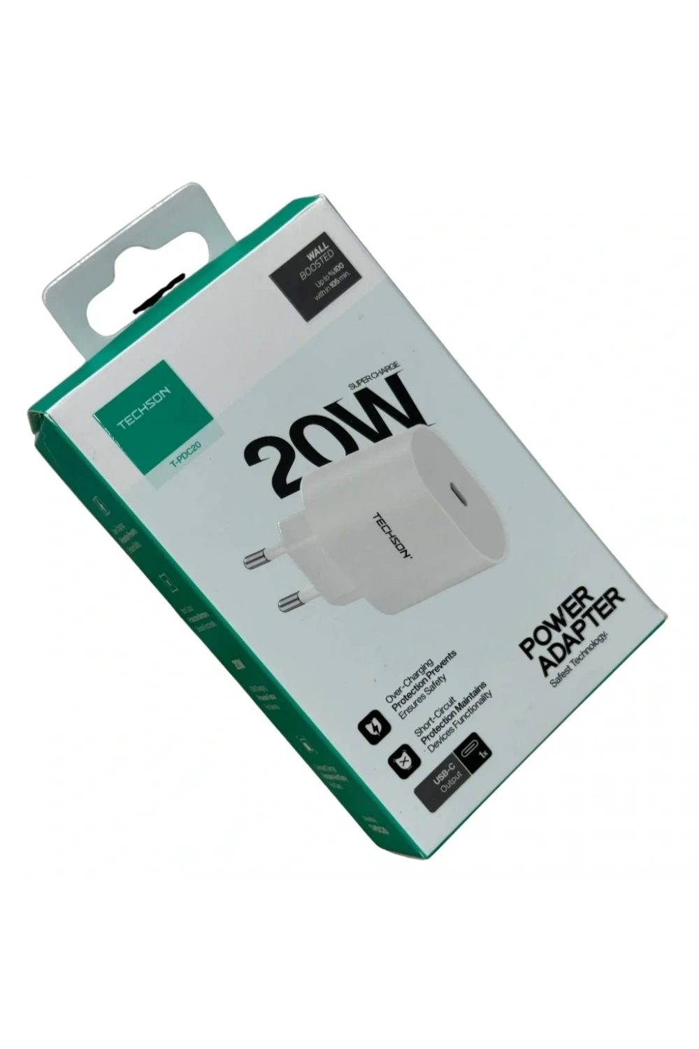 TECHSON 20W Type-C Hızlı Şarj Adaptörü Şarj Başlığı PDC20