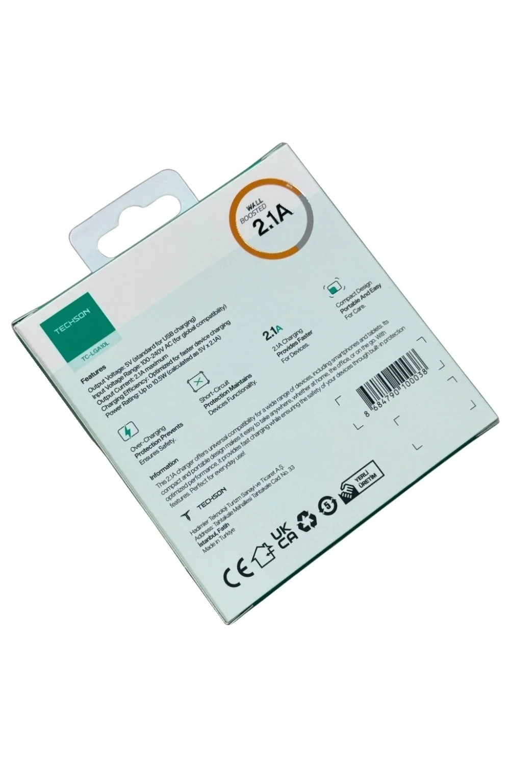 TECHSON 2.1A Lightning Şarj Cihazı LGA10L