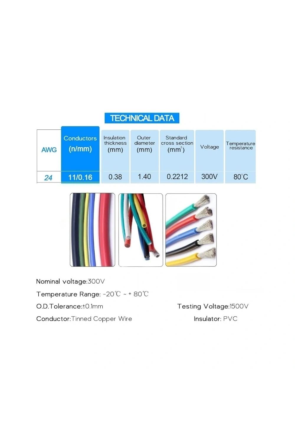 Tek Damarlı Montaj Kablosu 24AWG Sarı 100M