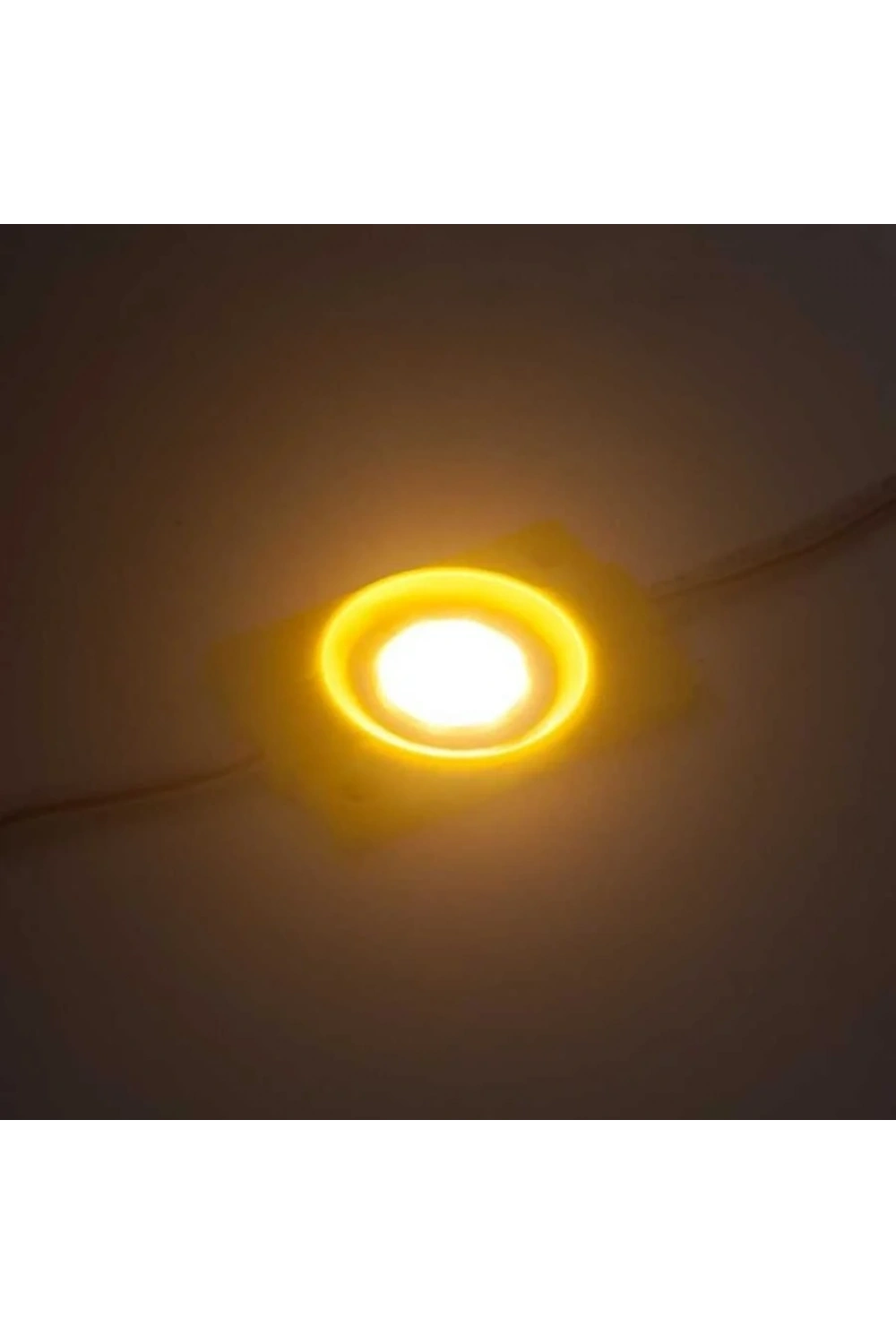 Tekli Su Gerçimez Cob Led Modülü - Sarı 12V 2.4W