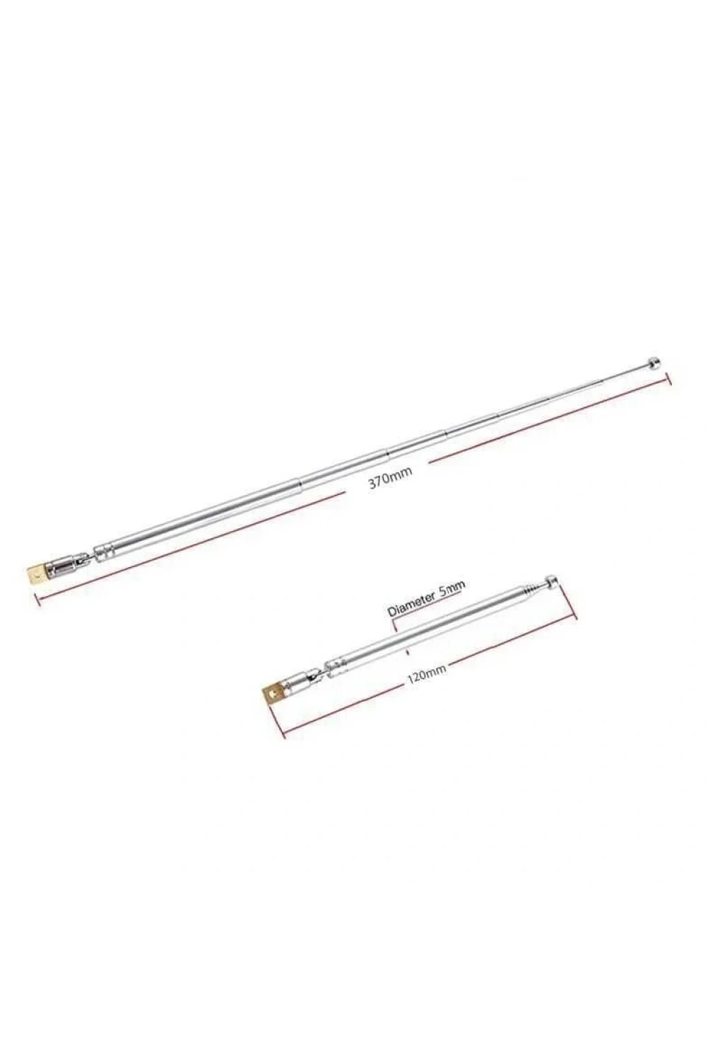 Teleskopik Çubuk Anten 370 mm
