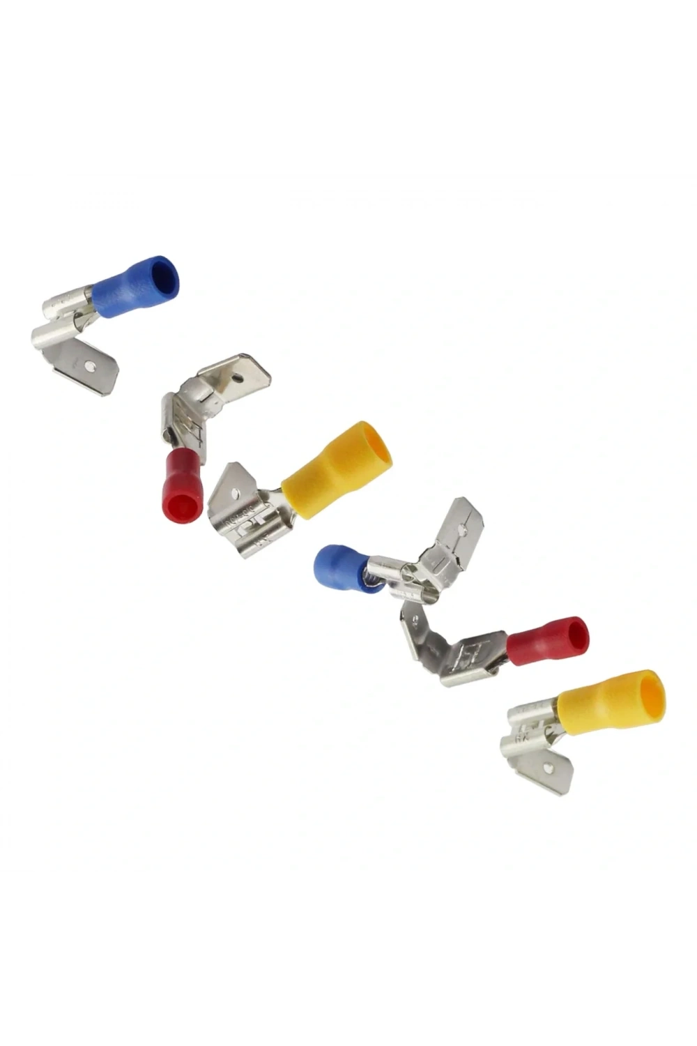 TFDEG - 1861 0.5-1.5mm2 Erkek / Dişi Geri Dönüşlü Faston Tip Kablo Ucu Kırmızı - 100 Adet