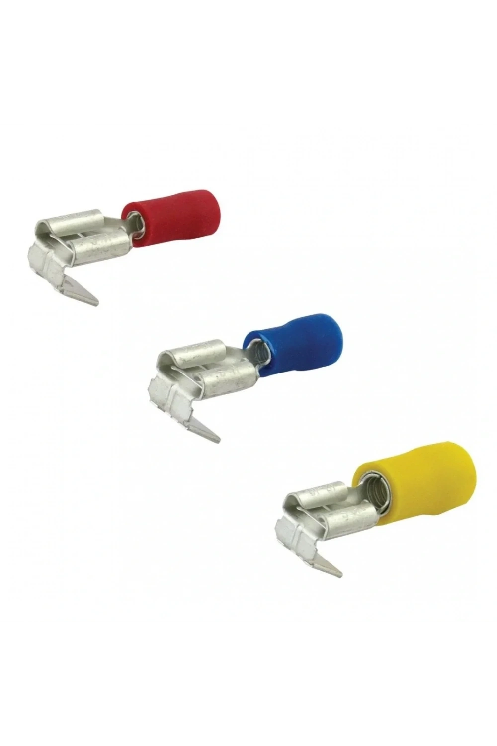 TFDEG - 2862 1.5-2.5mm2 Erkek / Dişi Geri Dönüşlü Faston Tip Kablo Ucu Mavi - 100 Adet