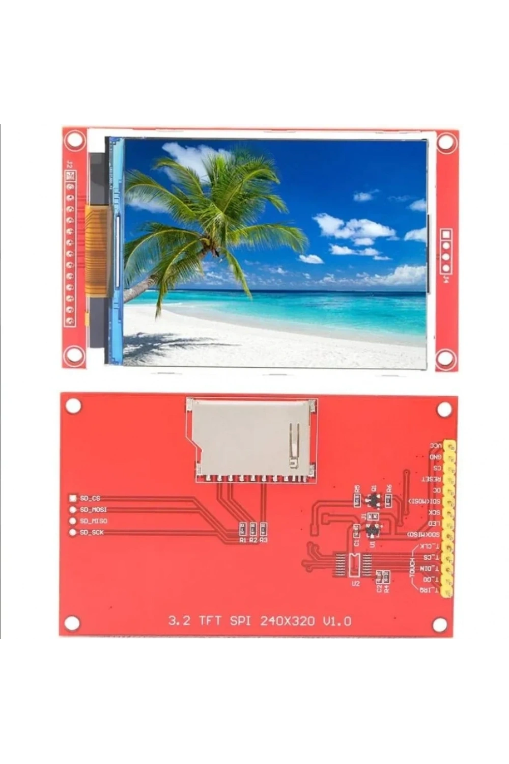 TFT LCD SPI Seri Arayüzlü 3.2 İnç ILI9341 Ekran Modülü (Dokunmatiksiz)