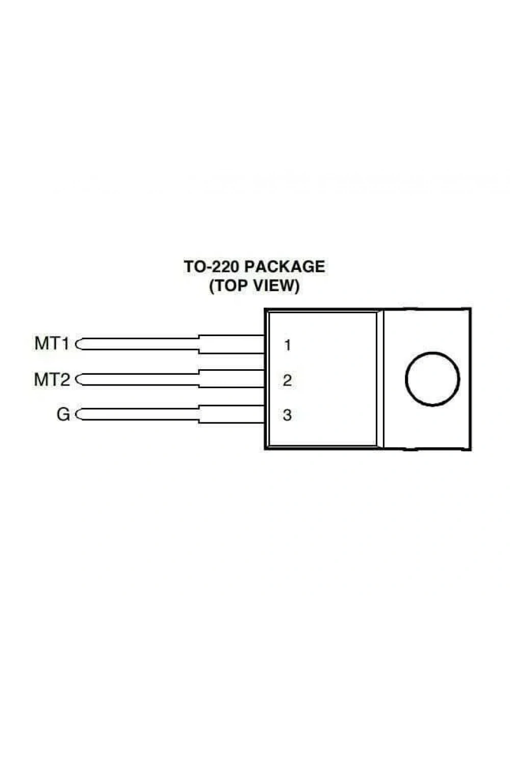 TIC226D - TO220 8A 400V Triyak