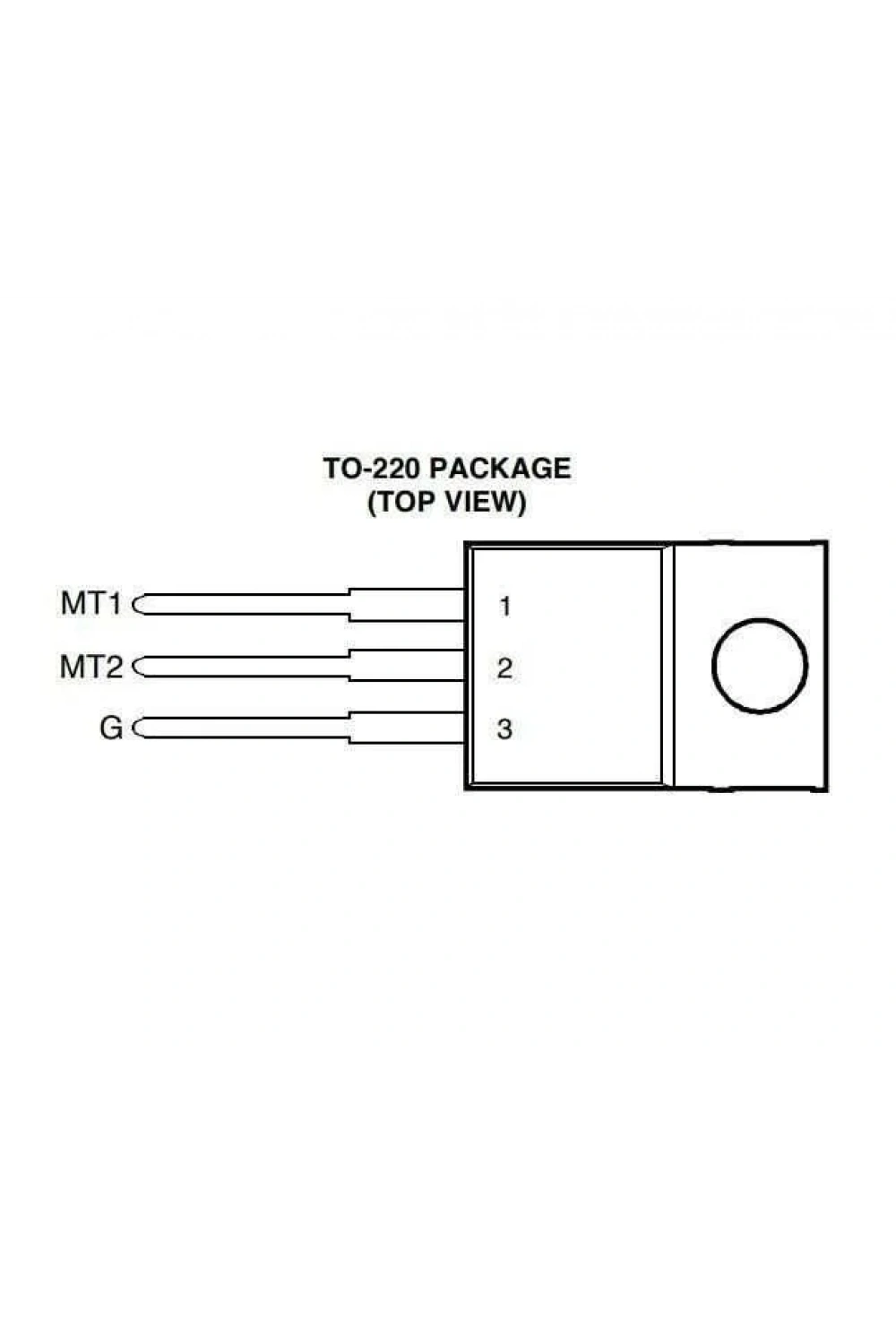 TIC246M - TO220 16A 600V Triyak