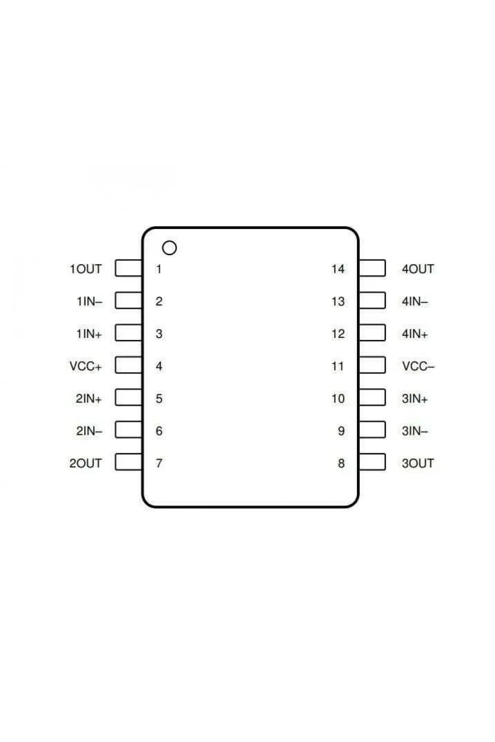 TL074 SMD SOIC-14 Entegre
