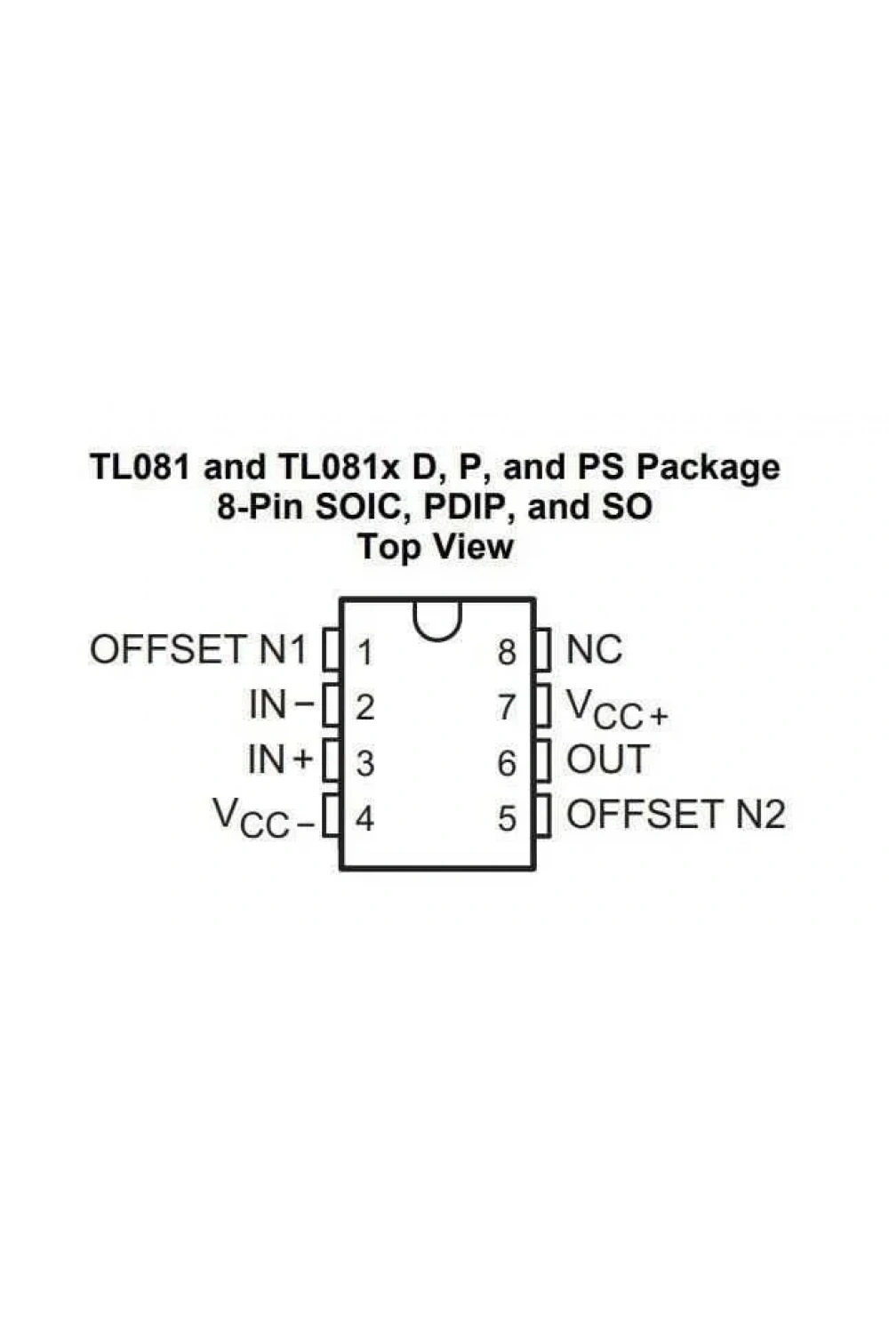 TL081 SMD SO8 Entegre