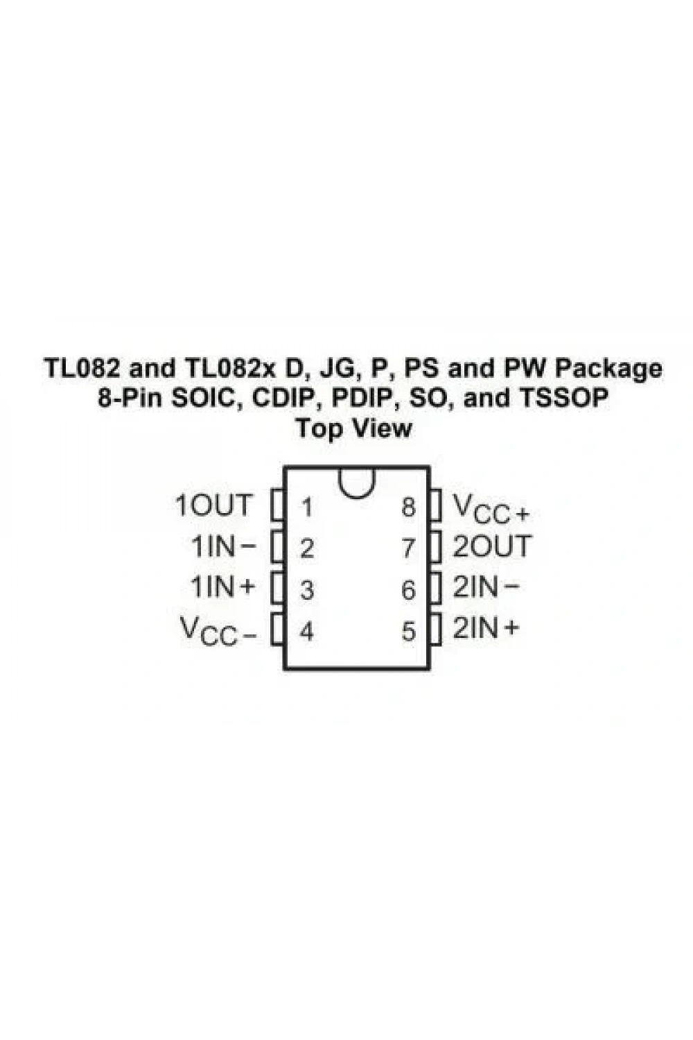 TL082 SMD SO8 Entegre