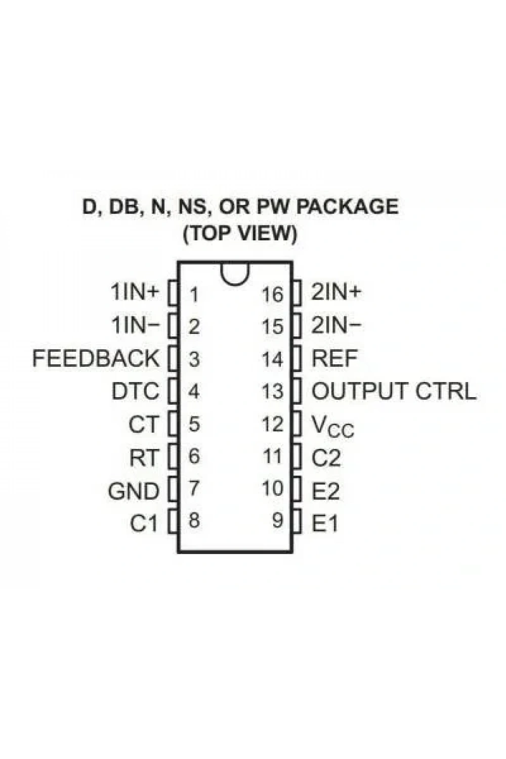 TL494 DIP16 Entegre