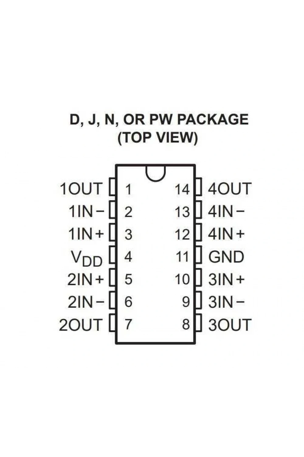 TLC274CN DIP-14 Entegre