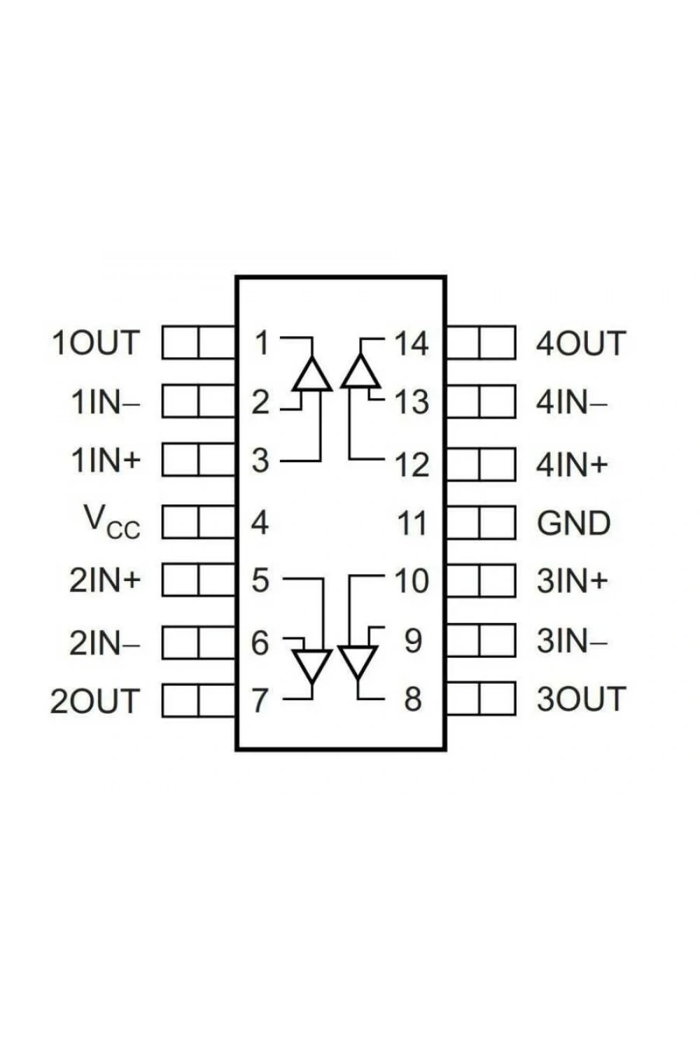 TLV3704 DIP-14 Entegre