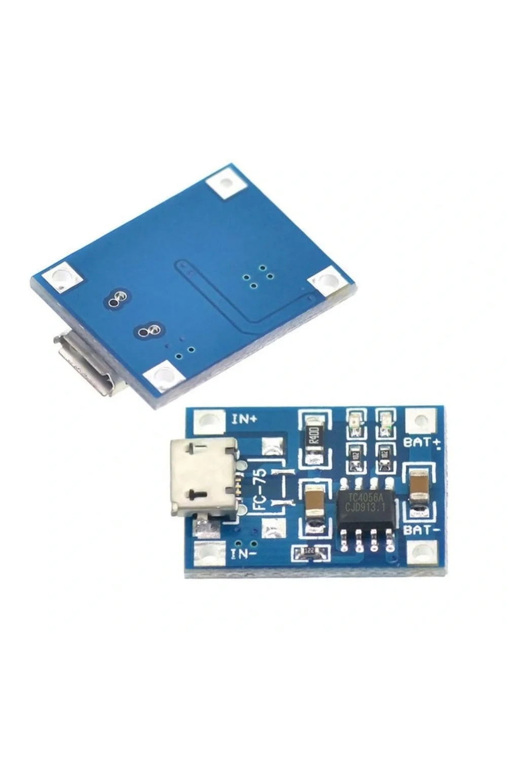 TP4056 Micro USB Girişli Li-Po Pil Şarj Devresi