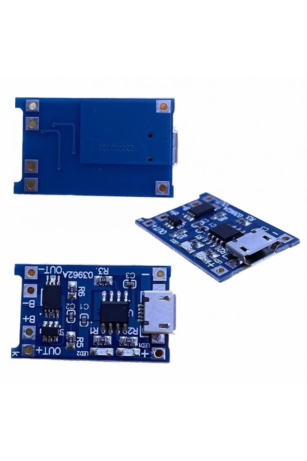 TP4056 Micro USB Korumalı Lipo 18650 Pil Şarj Devresi