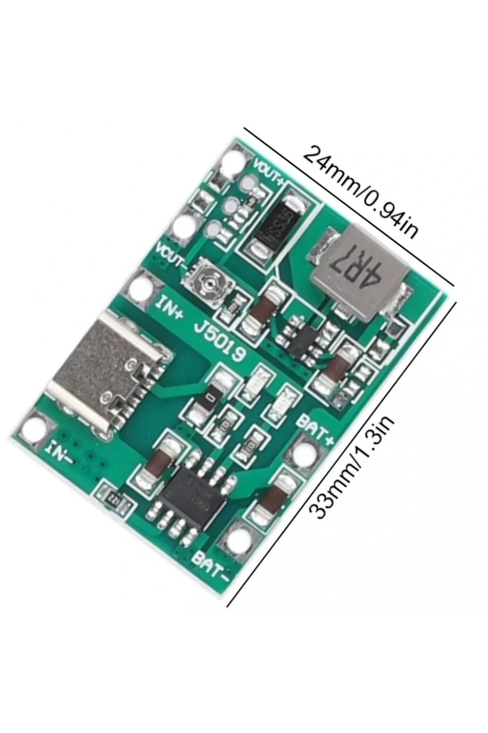 TP4056 Pil Şarj ve Voltaj Yükseltici 3.7V 4.2V Type-C Usb
