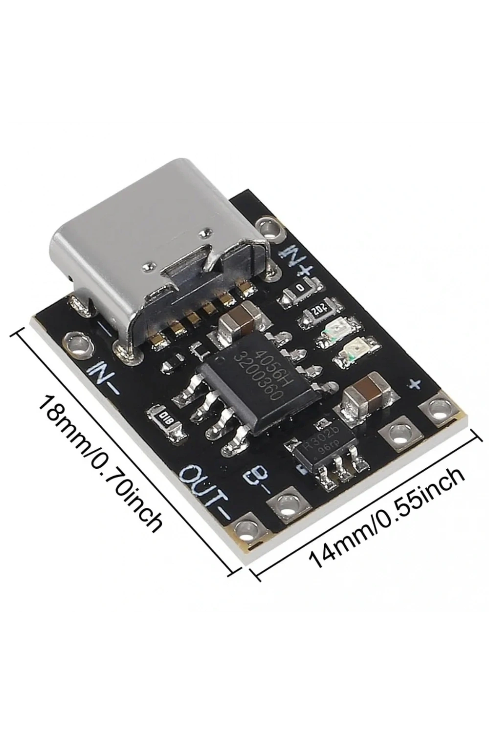 TP4056 Type-C 3.7V Mini Şarj Devresi Korumalı Mod