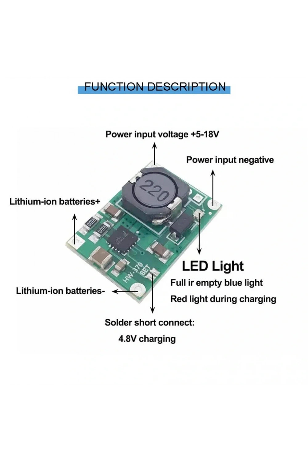 TP5100 1S 2A 4.2V / 2S 8.4V Lityum Pil Şarj Modülü