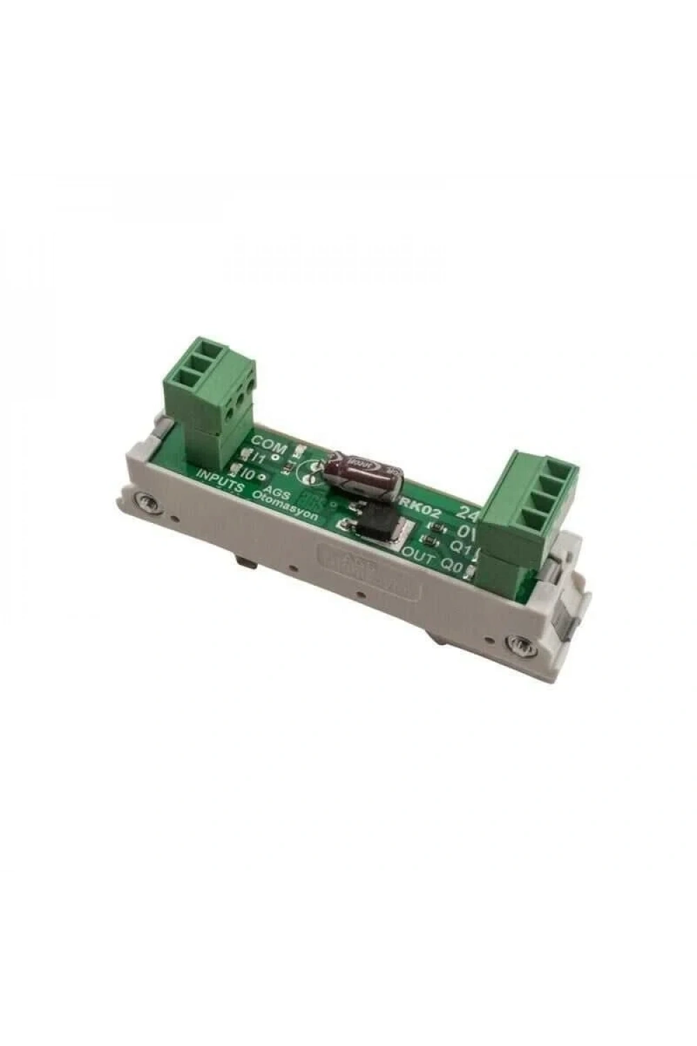 TRK-02 5A 2 Kanal DC Röle Modülü - Ray Montajlı