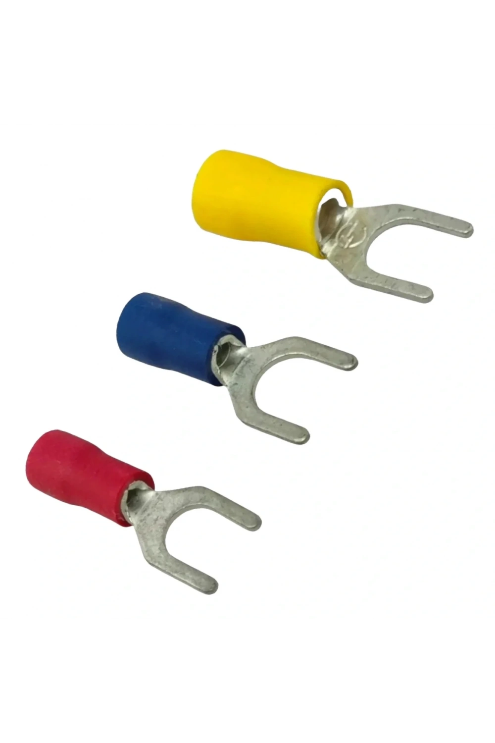 TRM TCU - 6002 1.5-2.5mm² Kesit d2: 6.5mm İzoleli Çatal Tip Kablo Ucu (200 Adet)