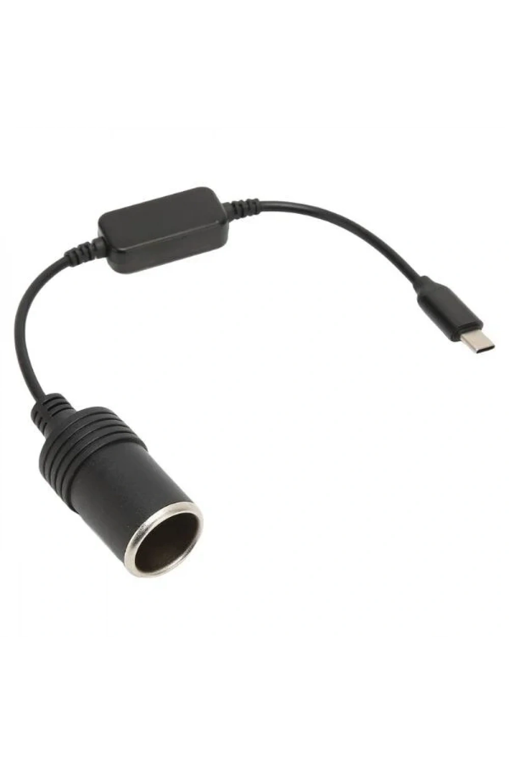 Type-C 5V - 12V Dişi Araç Çakmak Soketi Dönüştürücü - 30cm Kablolu