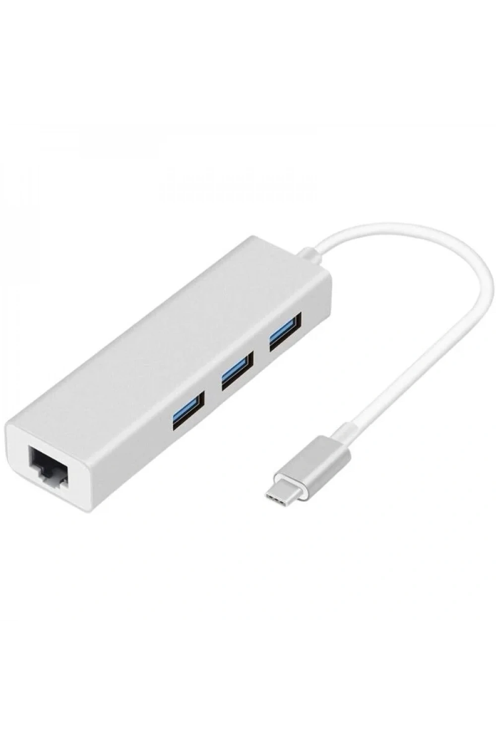 Type-C Hub 3 Port USB 3.0 Çoklayıcı + 1000 Mpbs Ethernet Çevirici