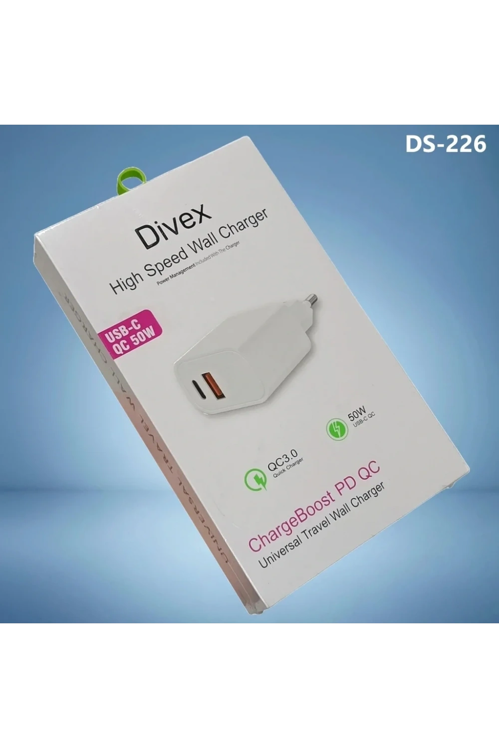 Type-C + USB 50W Yüksek Hızlı Şarj Adaptörü DS-226