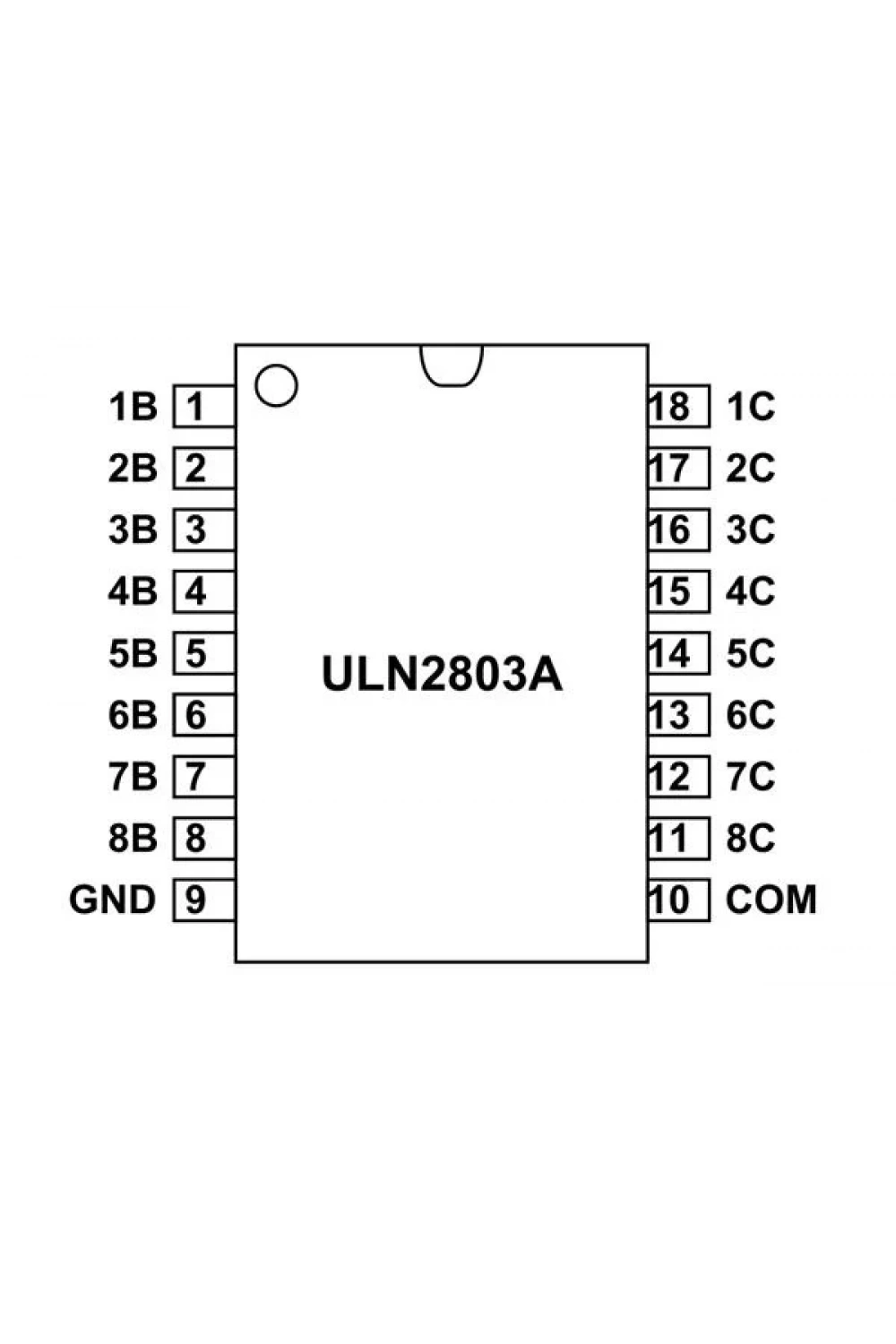 ULN2803 SMD SO18 Entegre