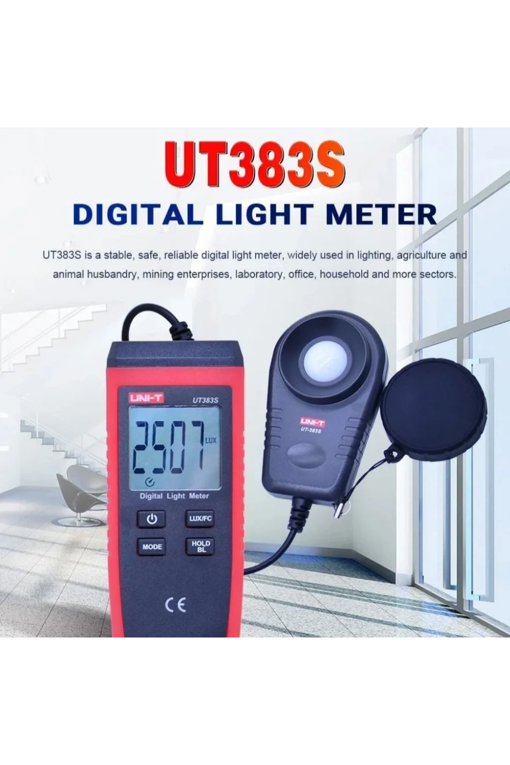 UNI-T UT383S El Tipi Mini Lüxmetre Işık Ölçer