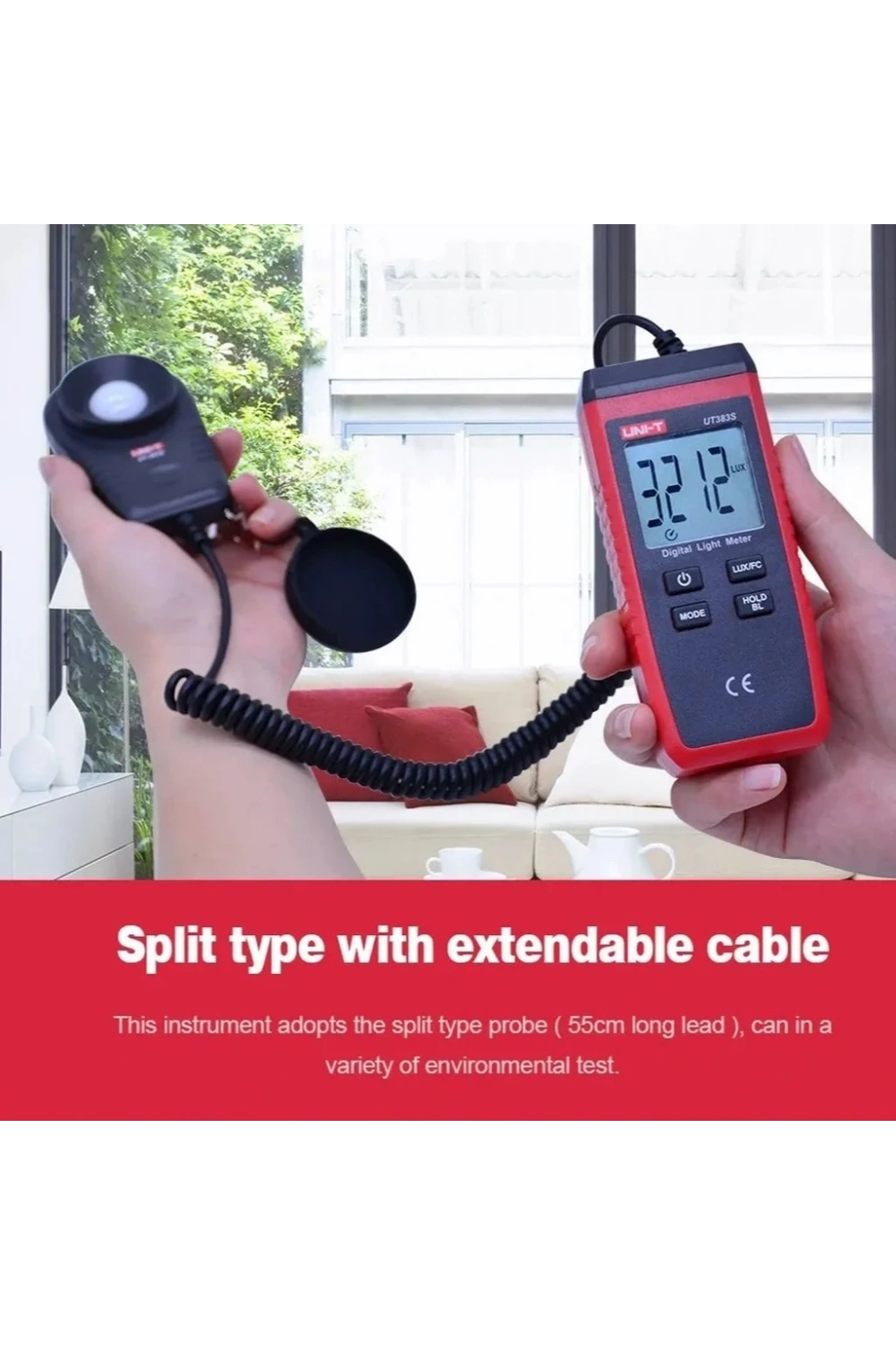 UNI-T UT383S El Tipi Mini Lüxmetre Işık Ölçer