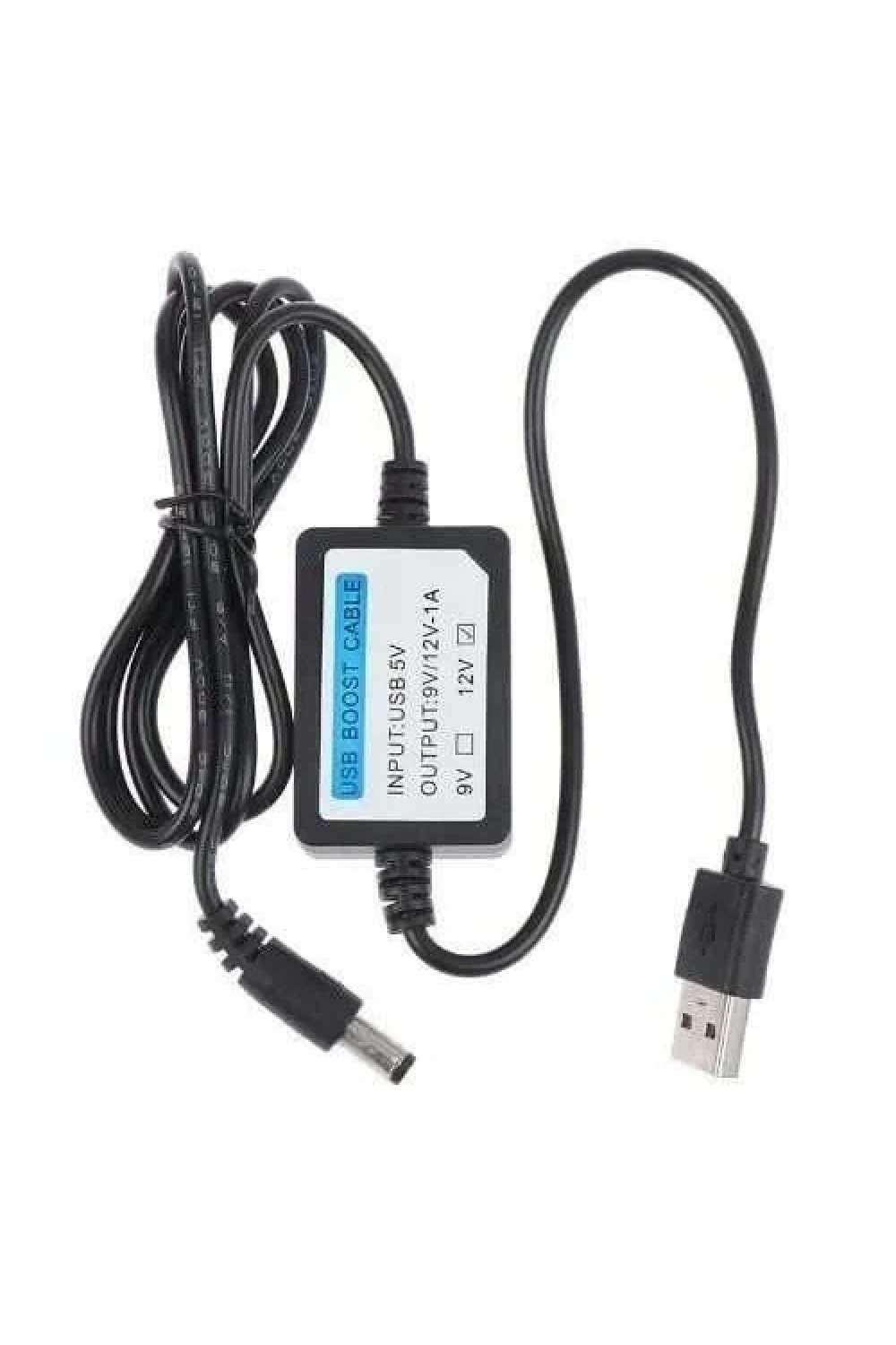 USB 5V - 12V 1A Voltaj Yükseltici Booster 1m