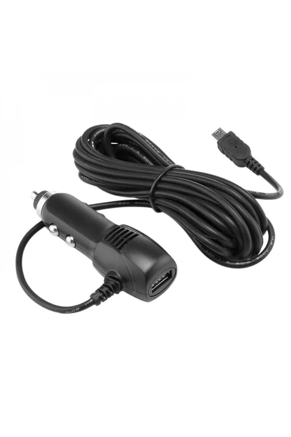USB 5V 2A Araç Çakmak Soketi Mini USB Çıkışlı - 3.5m Kablolu