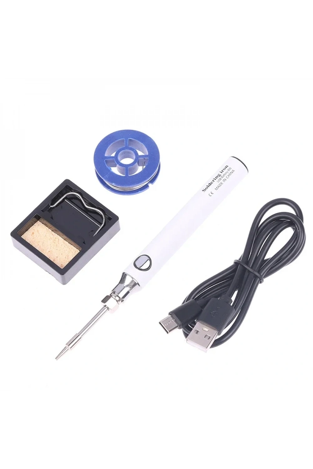 USB 5V 8W USB Beyaz Kalem Havya Seti - Sıcaklık Ayarlı Mod Seçimli