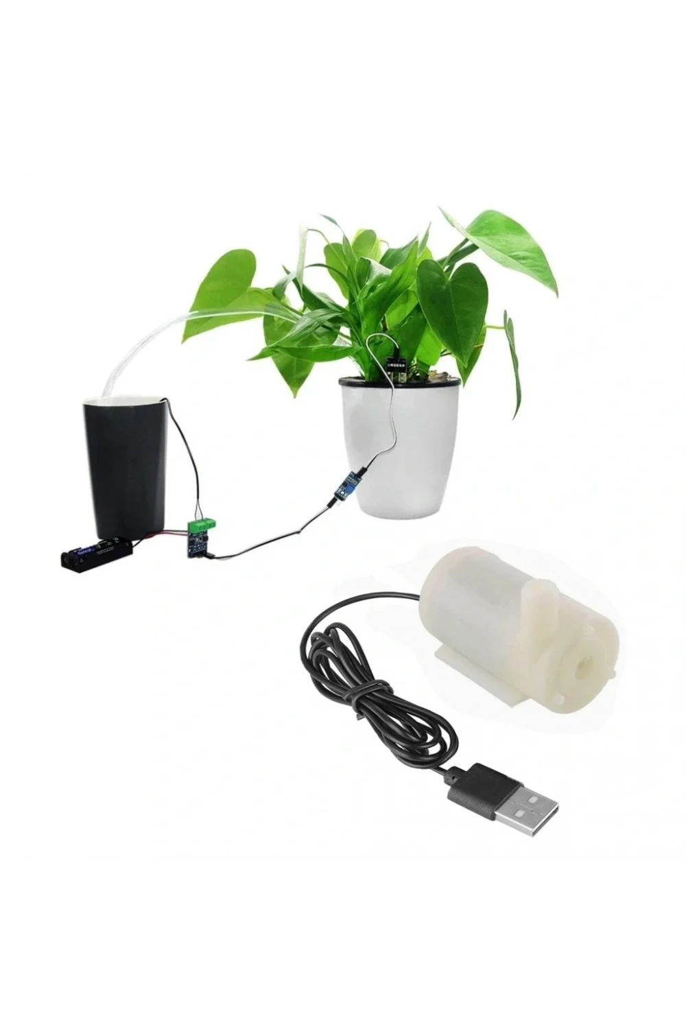 USB Girişli Mini Dalgıç Su Pompası 5V Akvaryum Pompası Yatay