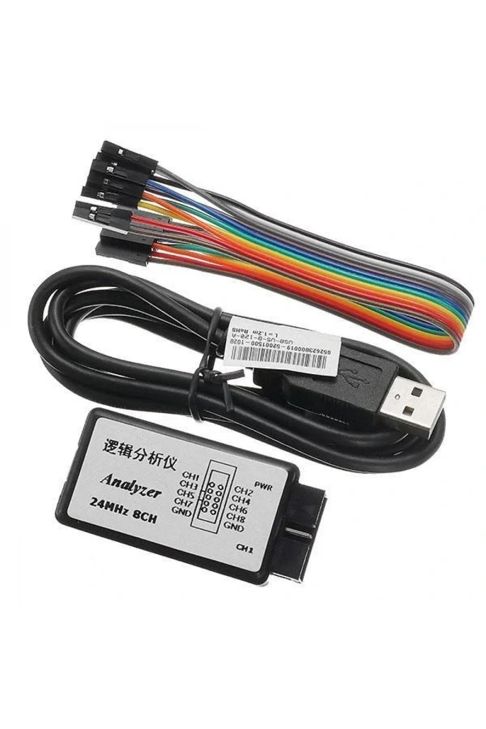USB Lojik Analizör 24MHz 8 Kanal Logic Analyzer