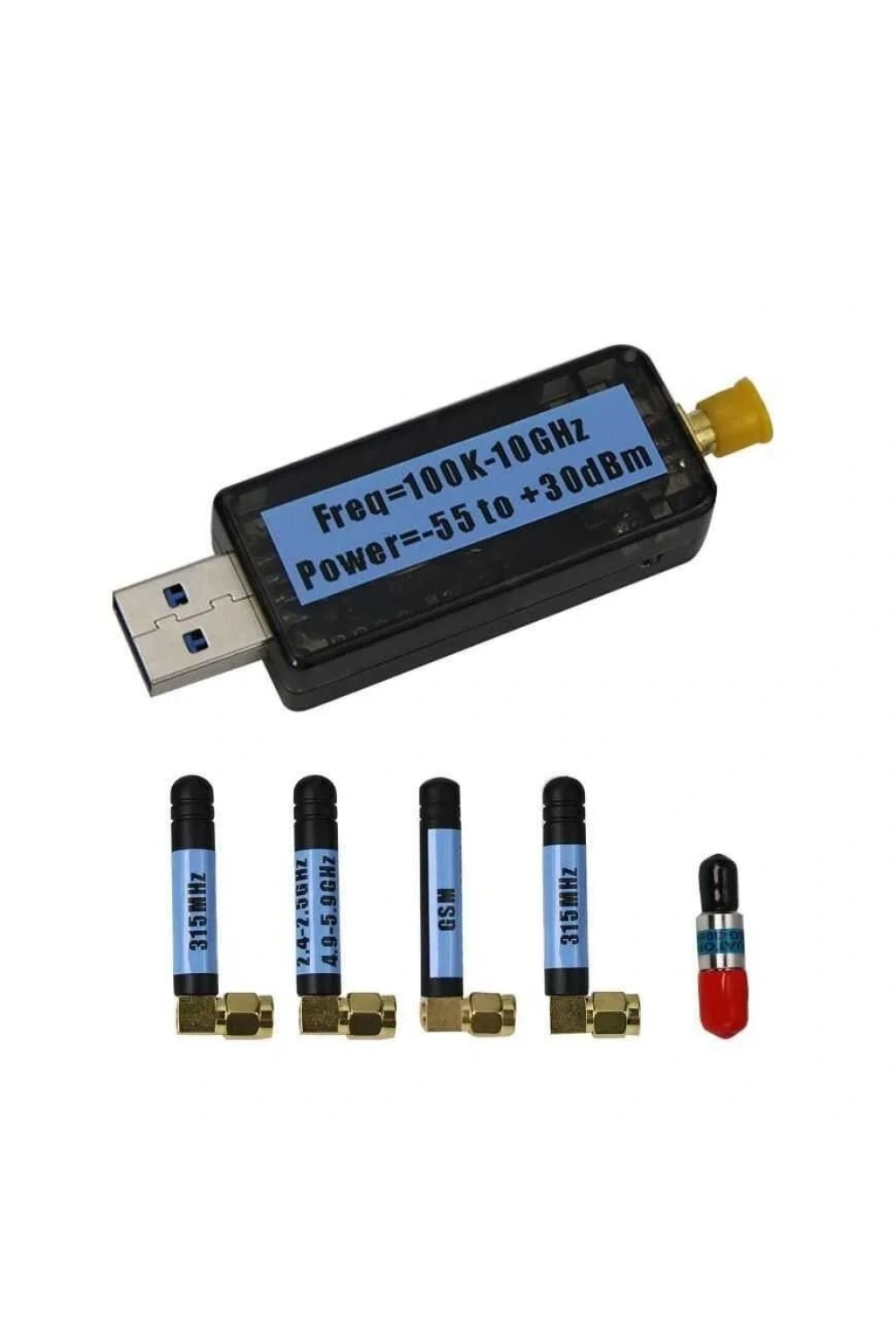 USB RF Güç Ölçer V3.0 100K-10GHz Ekranlı RF Power Meter