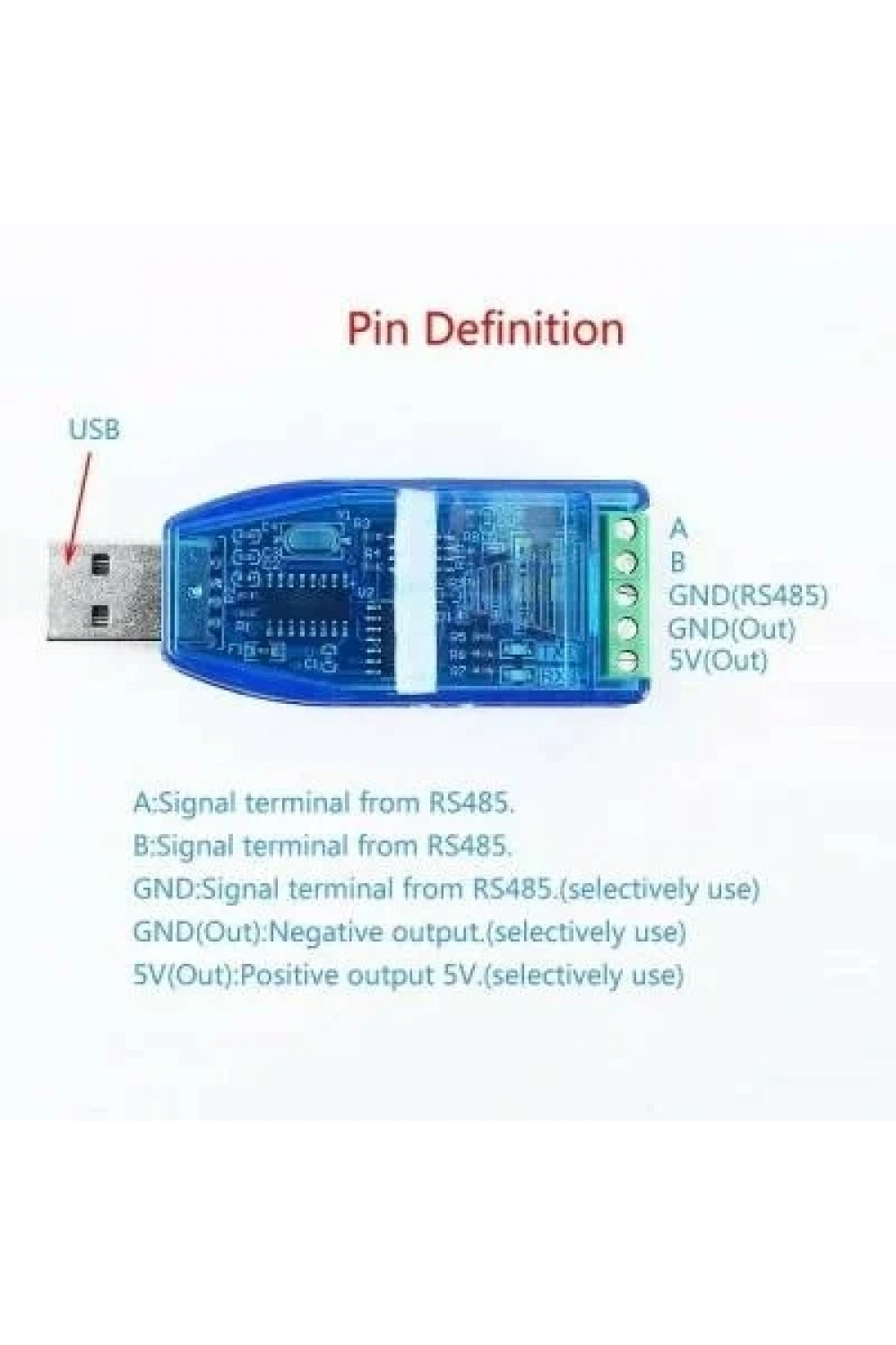 USB RS485 Dönüştürücü Haberleşme Modülü ch340