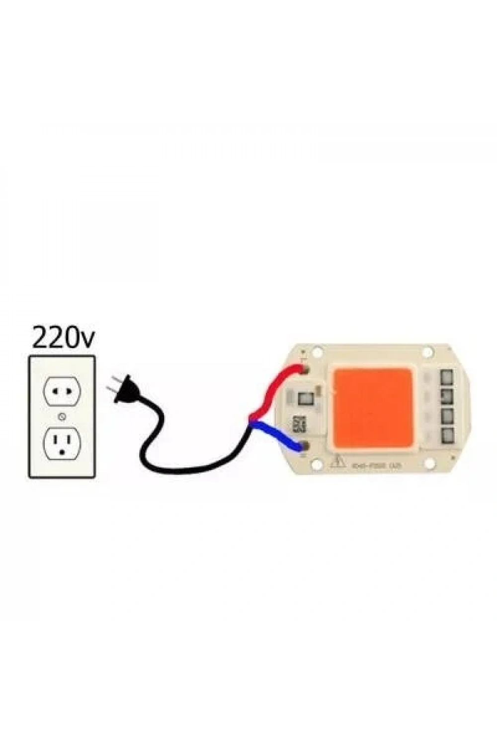 UV 220V Projektör Cob Led 50W Driver Çipli