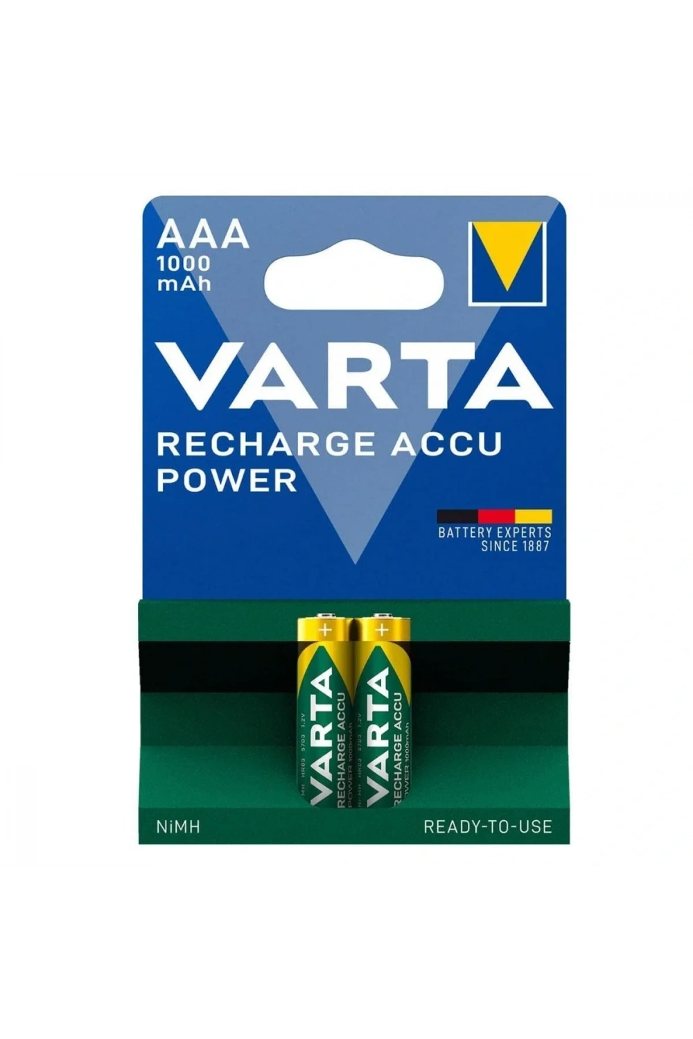 Varta 1000mAh AAA Şarjlı İnce Pil 2li Paket